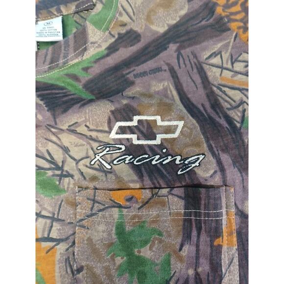 Boggy Creek Apparel Chevrolet Camo T-shirt Size Medium Racing Hunting Leaves - Picture 7 of 7